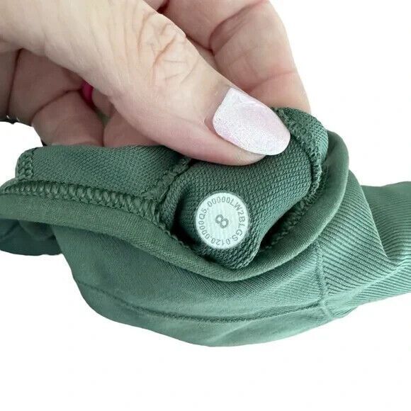 LULULEMON Ebb to Train Bra Womens Sz 8 Stretch Green Athletic Tank Cropped Sport - Picture 9 of 9